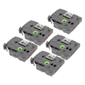 Miniatyrbillede 8 af 8: 5 stk Label Maker Tape 9mm Lamineret Vandtæt Farveægte Multi Purpose Labeler Tape til PT D210 PT D200 PT H110 PT D400 Hvid På Sort Bze 325