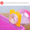 Pikkukuva 8 / 8: Hamsterin putkisarja läpinäkyvä hamsterihäkin lelut DIY-liitäntä tunneli rata rotan lelu