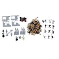 Pikkukuva 1 / 8: Sotilasmalli toimintahahmo DIY-linna Fort Castle Building Siege Model Toy Set syntymäpäivälahja lapsille