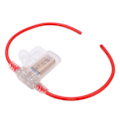 Miniatyrbillede 8 af 8: 31,5 cm bilsikringstrådsholder vandtæt 12AWG med automatisk nulstilling 5A sikring TPE+PVC til RV Yacht Truck