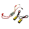 Miniatyrbilde 7 av 8: Elektriske hastighetsregulatorer Dual Way Bidirectional 10A ESC hastighetskontroll for RC modellskipstank