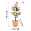 Miniatyrbild 1 av 5: Påsk Simulation Ägg Krukväxter Tecknade Tryckta Ägg Påsk Skrivbordsdekoration Ornament N3-25 stor blomstil