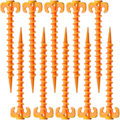 Miniatyrbilde 1 av 5: Kvalitets PP-plastspiker - teltplugger for utendørscamping, strand, jungel og gjørme - gul (25,3 cm x 5 cm)