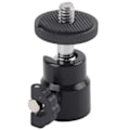 Miniatyrbilde 1 av 7: Mini kulehodefeste for DSLR-kamera videokamera - 360° rotasjon (svart)