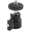 Miniatyrbillede 1 af 7: Mini kuglehovedmontering til DSLR kamera videokamera - 360° rotation (sort)