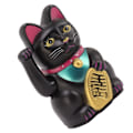 Miniatyrbilde 4 av 8: 4 Tommers Lykkekatt Dekor Håndvinkende Velkommen Katt for Hjem Desk Ornament Gavegiving Svart