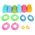 Miniatyrbilde 7 av 8: Pompom Maker Kits Fargerike Fluff Ball Weaver DIY 6 farger Ull Garn Strikke Håndverk Gaver