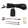 Miniatyrbillede 1 af 8: 6,6 fod PC Power-knap med 7 farver lyseblå afbryder mekaniske taster Ekstern Power Switch til stationær PC