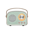 Miniatyrbild 1 av 5: Trådlös Retro Bluetooth Högtalare Radio, Portabel Bluetooth Högtalare för Utomhusbruk Stöder Tws Pairing/u-