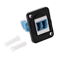 Pikkukuva 5 / 5: Kotelon paneelin asennusliitin Rj45 D-tyyppi Lc Optinen kuitu suora liitin