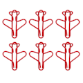 Miniatyrbillede 3 af 8: 100 stk. Planformede papirclips Søde anti-slip multifunktionelle til notebooks Office File Organization
