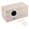 Miniatyrbillede 1 af 8: Træ Holdbare Fugle Rede Box Cockatiels Bird Breeding Box House Decoration