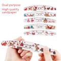 Miniatyrbild 3 av 8: 5 st jul nagelfil Nail art Multi Grit Nagelbuffert Block Manikyr Filer Gellack Remover Nagelvårdsverktyg