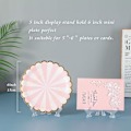 Miniatyrbilde 2 av 5: Klar Plast Easel Stativ for Bryllupsbilder og Hjemmedekor - Sett med 24 (5 Tommer)