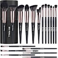 Miniatyrbillede 1 af 4: Makeup børstesæt 18 stk. Premium syntetisk foundation pudder concealere øjenskygger blush makeup børster med sort etui