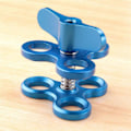 Miniatyrbillede 3 af 4: Kugleklemme 3 Huller Dykkerlygter Arm Kugle Sommerfugl Clip Beslag, Blå
