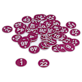 Pikkukuva 7 / 8: 50 kpl numeroitua etikettiä, pyöreä, yksinkertainen, kaunis mehiläispesän tarra, jalostustarvikkeet mehiläishoitoon, eläintenhoitoon, numerot 1-50, violetti