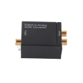 Pikkukuva 2 / 8: Digitaali-analogimuunnin DAC-dekooderi Toslink- ja koaksiaalituloilla analogisille 2RCA-lähdöille Musta isäntä USB -kaapeli kuituoptinen kaapeli