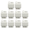 Miniatyrbilde 1 av 8: 10 stk 60A 400V hurtigkoblingskabel Terminal One In Two Out Elektriske ledninger Inline koblingsblokker for 0,5-6mm² ledninger