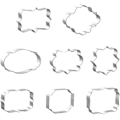 Miniatyrbillede 1 af 5: 8 Stk. Kageudstikkere Kiksudstikkere i Rustfrit Stål Cookie Cutters Bageform til Kiks Kager