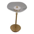 Miniatyrbillede 3 af 8: Berøringsfølsom bordlampe, trinløs dæmpbar bordlampe, USB-genopladelig natlampe med 3 farvetilstande, kobberfarve