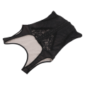 Miniatyrbillede 5 af 8: Åndbar Kvinder Vægttab Korset Høj Elastisk Talje Slankende Body Shaping Bodysuit BlackXL