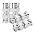Miniatyrbilde 3 av 8: 4 stk BNC hann til hann koaksialkobling Videokontakt Adapter RF-omformer