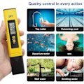 Miniatyrbillede 4 af 4: Digitalt PH-meter, ATC vandkvalitetstester med 0-14 pH-måleområde, pH-tester til hjemmebrug, til drikkevand, swimmingpoolvand og akvarievand