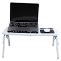 Miniatyrbillede 7 af 8: Bærbar computer bærbar pc foldbar bærbar seng sofa skrivebord stativ bord bakke cool fan