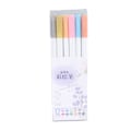 Miniatyrbillede 2 af 8: Metallic Maling Penne 12 Farver Blød Pen Tip Multifunktion Maling Marker Penne til Studerende Notering
