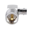 Miniatyrbillede 5 af 8: 1 STK UHF PL-259 han til BNC hun retvinklet adapter RF koaksial adapter stik