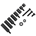 Miniatyrbild 6 av 8: Skruvmutterbultsats Set M3 Nylon Hex StandOff Sortimentssats Boxed Fastener Black