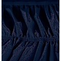 Miniatyrbillede 4 af 4: Dobbelt Elastisk Flæsekanter til Seng - Mikrofiber Flæsekanter til Seng Justerbar Enkeltseng Navy_SZXM