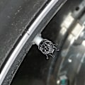 Miniatyrbillede 5 af 5: Sort Universal Rhinestone Crown ventilhætter