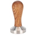 Miniatyrbilde 7 av 8: 51mm rustfritt stål kaffepulverpresser med trehåndtak for hjemmebruk