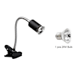 Miniatyrbilde 1 av 5: Varmeisolasjonslampe svart naken lampe + pære 25W Eurocode