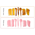 Pikkukuva 8 / 8: 7 kpl/ set Gua Sha Resin Massage Board Tool Hartsi Hieronta Ihonhoito Guasha Tool Set Anti Wrinkle Healthcare Beauty Tools