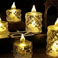 Miniatyrbillede 5 af 5: 24 stk. LED fyrfadslys Røgfri Lys Lampe 3,6x6,5 cm