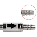 Miniatyrbilde 4 av 5: 2 Stykker Rustfritt Stål Enveis Tilbakeslagsventil Tilbakestrømningshindrer CO2-Linje 4/6 mm Regulator Rør Diffuser i Akvariumsystem,