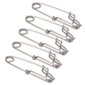 Miniatyrbillede 5 af 8: 5 stk./sæt Longline Snap Clip Korrosionsbestandig Float Line Tun Clip til Havfiskeri 2,6x100mm