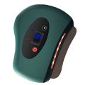 Pikkukuva 4 / 8: Sähköinen Gua Sha Massager 12 Vibration Lämmitysvaihteet Vakiolämpötilainen ihoa raapiva hierontakone Vihreä