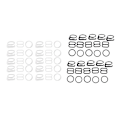 Miniatyrbild 4 av 5: 7 x 10 Set Nylon BH-band Justerare Slider/Krokar/O-Ring Underkläder Hantverk--