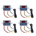 Miniatyrbilde 1 av 8: 4 stk temperaturkontroller digital display temperaturregulator ‑50℃ til 110℃ 110‑220V 1500W