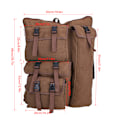 Miniatyrbilde 2 av 8: 4K Canvas kaffe tegnebrett Multifunksjonell Sketchpad Art Bag