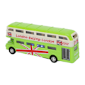 Miniatyrbillede 3 af 8: 1:90 Børns Dobbeltdækker Bus Legetøj Børn Lyd Lys Simulation Legering Træk Tilbage Bil Legetøj(Grøn )