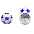 Pikkukuva 2 / 4: Langattomat Bluetooth-kuulokkeet langattomalla latauskotelolla Tws In-ear -nappikuulokkeet pitkällä akunkestolla Jalkapallomalli Sininen Valkoinen