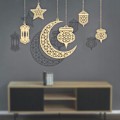 Pikkukuva 1 / 4: Eid Mubarak -riipus Eid Mubarak -festivaalijuhlasisustustarvikkeita myrkyttömäksi kodin sisustukseen ovien ikkunoihin