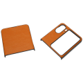 Miniatyrbillede 8 af 8: Foldbare skærmtelefonetui Trendy Komfortabelt telefonbeskyttelsescover til Oppo Find N2 Flip Brown