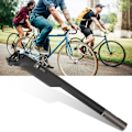 Miniatyrbillede 5 af 8: Sort, letvægts kulfiber cykelsadelpind til mountainbikes og landevejscykler, 31,6 mm