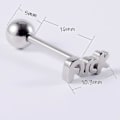 Miniatyrbilde 4 av 5: Sett med 7 klare akrylretainer i 16g for tragus, helix, leppe og bruskpiercinger